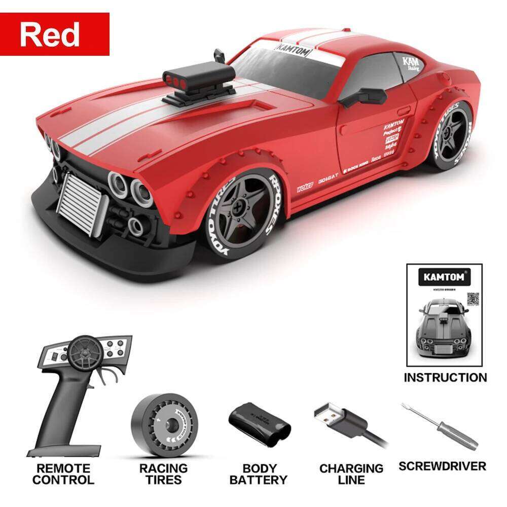 Kamtom RC Four-Wheel Drive 1 :32 Double Wheel Replace ESP Gyro Professional Boy Adult Drift High Speed Model Car Racing C260305
