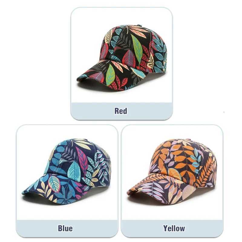 Maple Leaf Spring/Summer Hat New Flower Hats Mens and Womens Korean Duck Tongue Caps Baseball Cap Casual Versatile Sports S260306