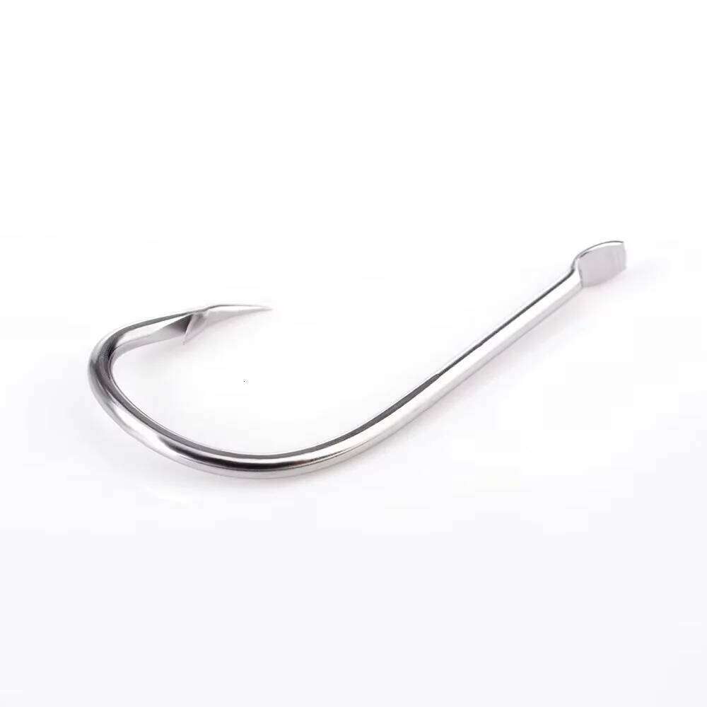 NGB 9301SS 25-50PCS Stainless Iron Hooks Flatted Barbed Fishhook AD Sharp Fishing Accessories S260305