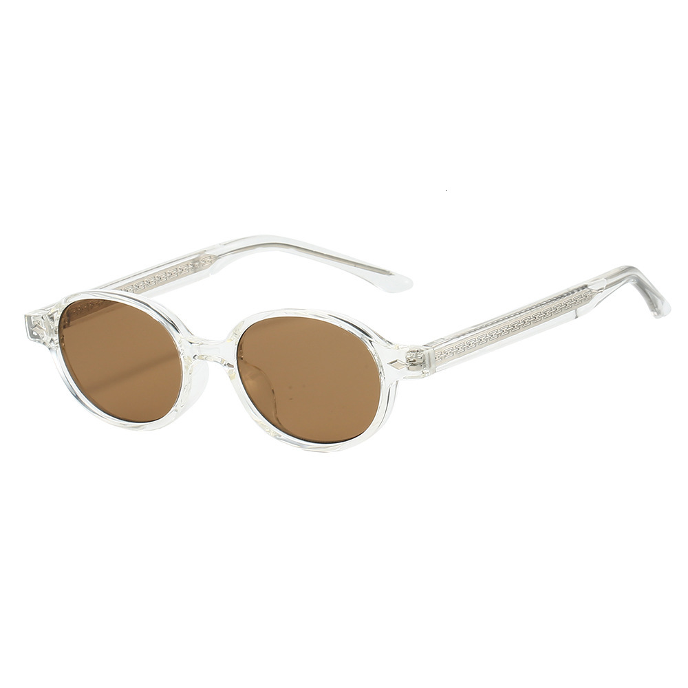 25 new models with pin-type design, European American round frame small sunglasses, TR90 frame, personalized, simple stylish for men and women
