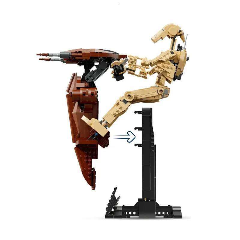 1088PCS Creative Battle Droid with STAP Building Blocks With Figure MOC Assemble Bricks Toy Gift For Children Adult Z260305