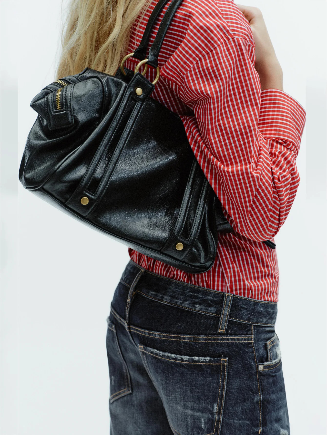 Ladys handbag Boston bucket bag single shoulder top ner crossbody multipocket ne 260228