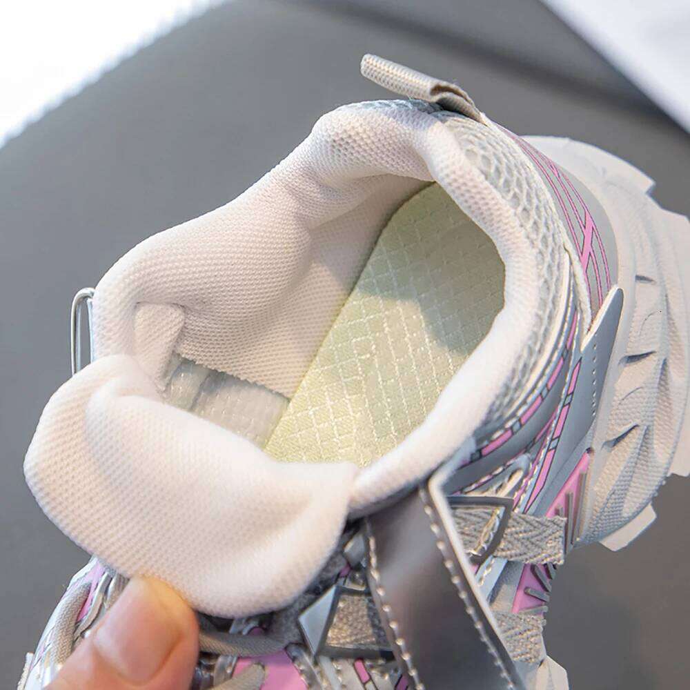 Trend Fashion Children's Sport PU Leather Breathable Kid's Sneakers Outdoor Boy's Girl's Running Shoes Teenager 26Y0304