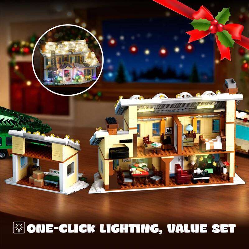 1958PCS Vacation House Building Blocks Toys Sets Holiday Decorative Ornaments Bricks For Kids Adult Christmas Gifts Z260306