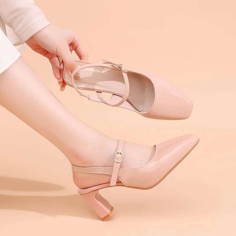 Elegant Sandals for Women-Pearl Embellished Ankle Strap Summer Shoes, Lightweight Comfortable Dressy, Wedding Beach Party Shoes