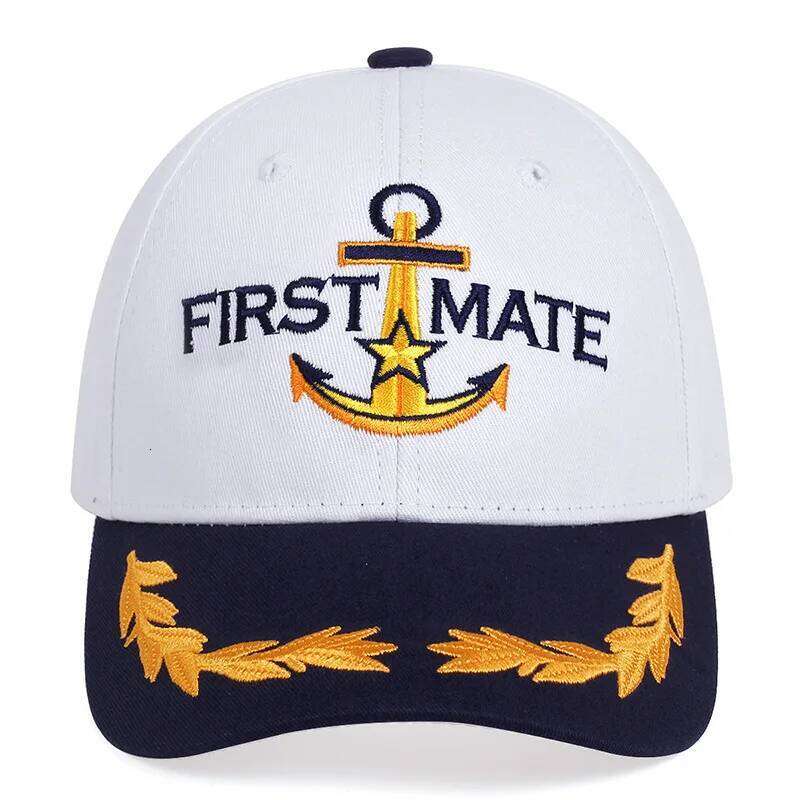 Men Women Baseball Caps Embroidered Captain & First Mate Hats Boating Marine Sailor Perfect Nautical Gift Presents Party Fun Hat Y260304