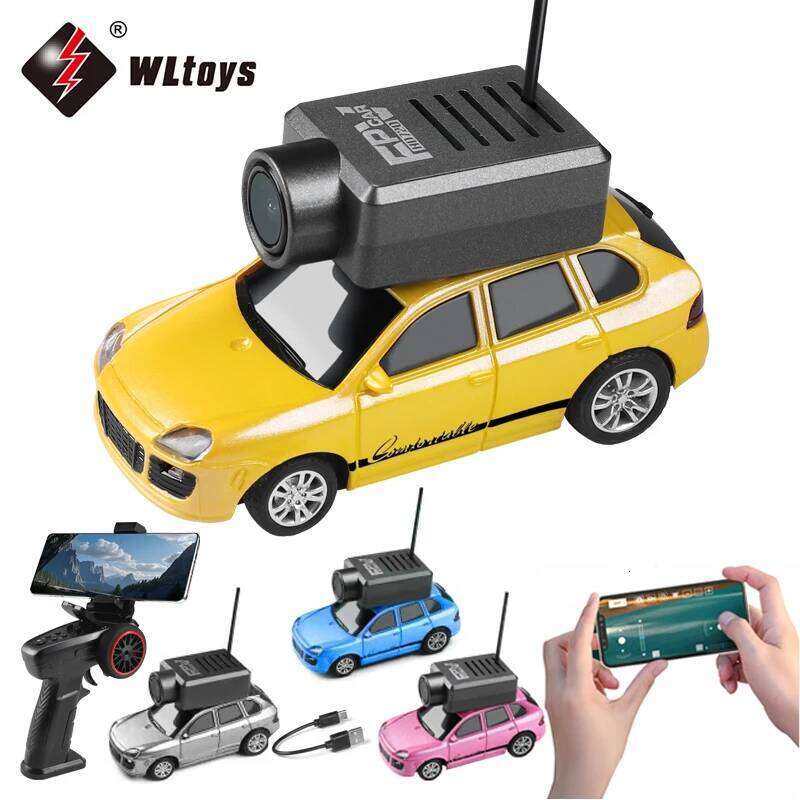 Original WLtoys RC 6401 With Camera 2K Video 1:64 Mini 2.4G WiFi APP or Remote Control Car FPV View VR Function Toy Cars C260305