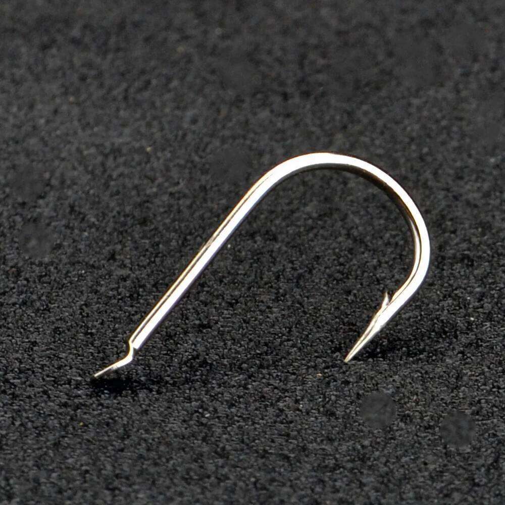 FTK Flatted Round Bent Hooks 100pcs/lot Size1#-Size10# Hook High Carbon Steel Fishhook For Fishing S260305