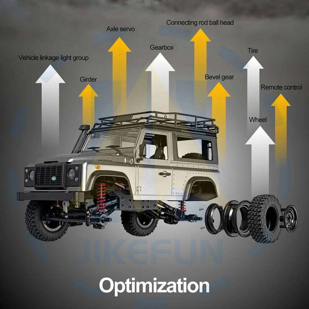 1/12 MN99s Rc Car MN Model 2.4G RTR Remote Control 4WD Off-road Climbing Crawler Defender Pickup Truck Toys for Children C260305