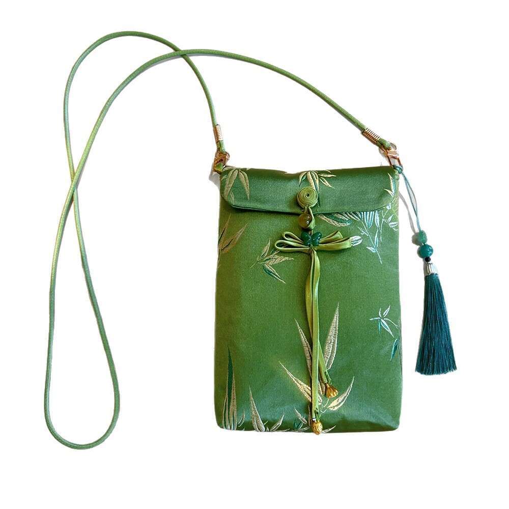Tote Handmade Chinese Style Brocade Crossbody Embroidered Phone Bag Coin Purse New Model