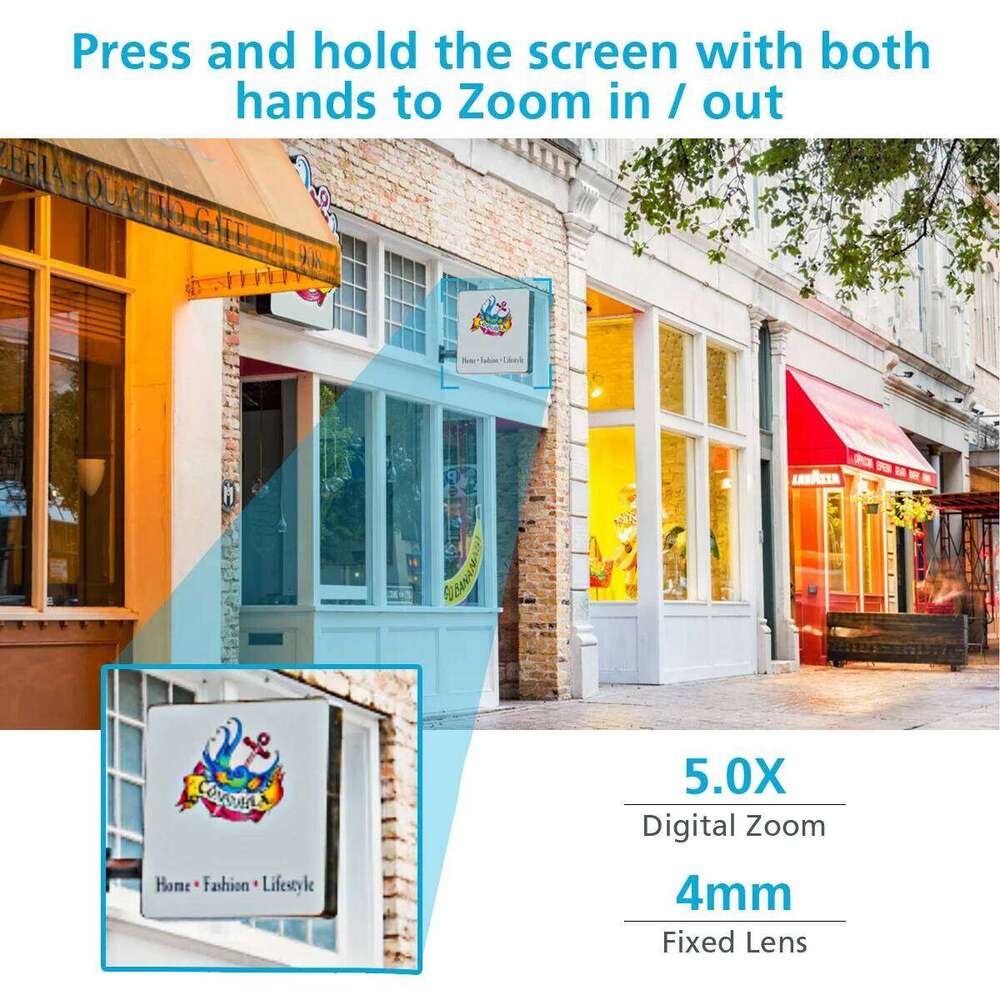 Hiseeu 4K 8MP PTZ Wifi IP Camera Dual Lens 5X Zoom AI Human Detect Wireless Surveillance CCTV Cameras Security Protection 26W0306