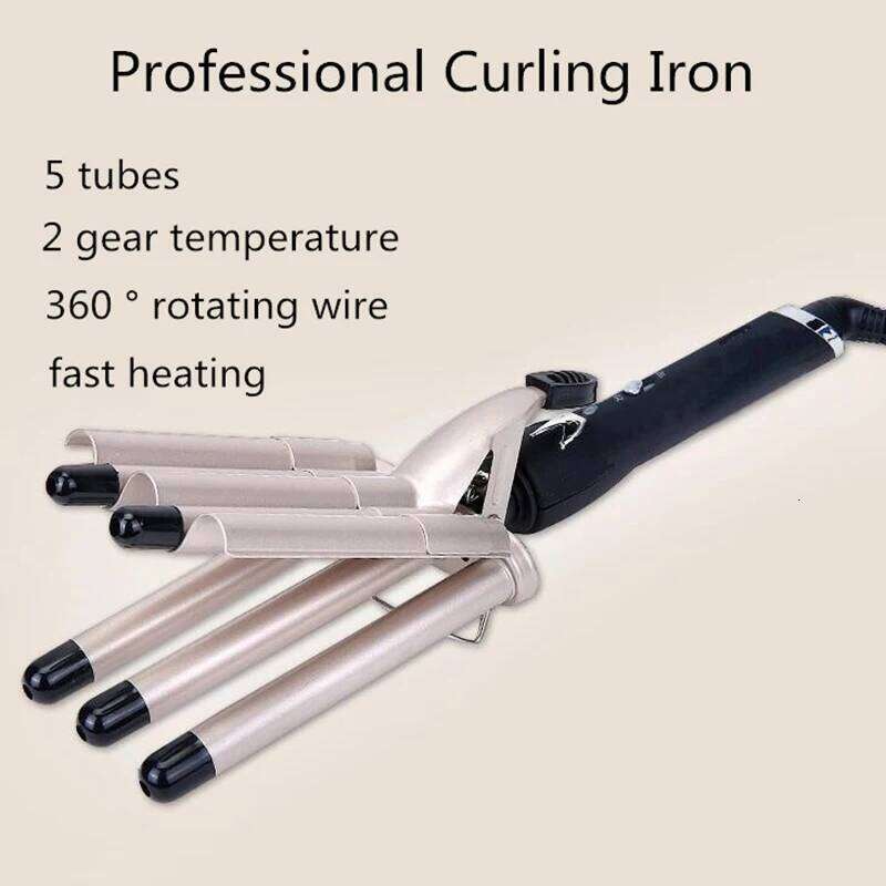 Home Use New Three Ceramic Ionic Big Wave Curling Iron With Triple Barrel Waver Hair Curler 26Y0306
