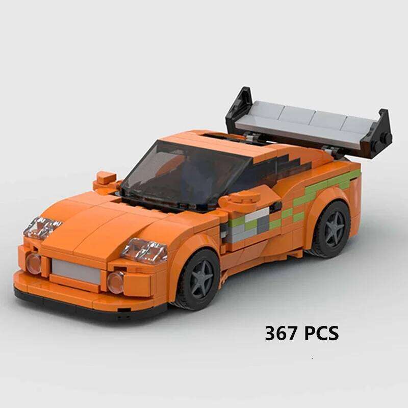 MOC Speed Super Race Car Vehicle Racing Model Building Blocks Bricks Rally Sport Pickup Truck Toy City Technical Christmas gift Z260305