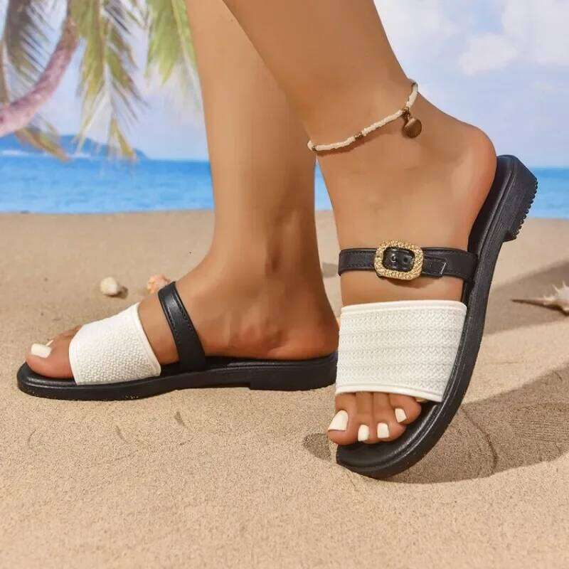Women's Slippers Summer New Style Fashionable Casual Comfortable Non Slip Flat Sandals Outdoor Beach Women Shoes Flip Flops