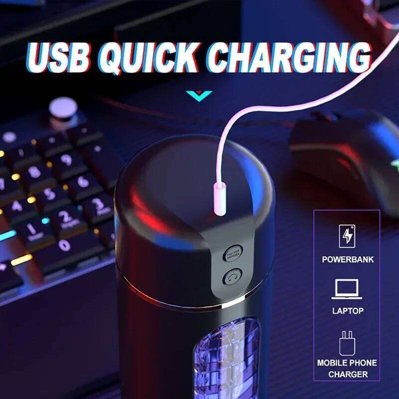 Automatic Masturbation Cup Intelligent Voice Men's Masturbator Pocket Pussy Penis Training Vibrator Sex Toy Machine Man Adults18 W260305