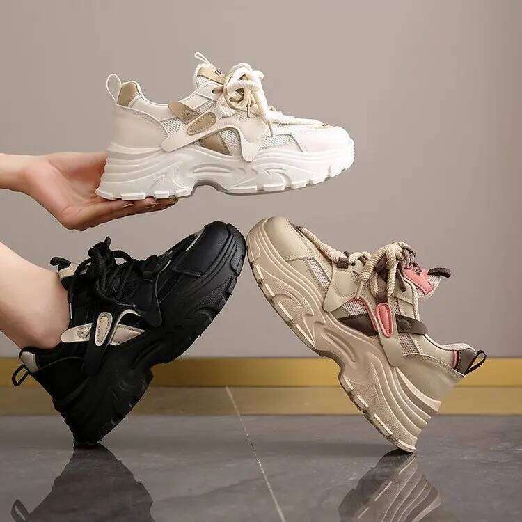 The New Retro Spring Platform Casual Versatile Fashion Designer Shoes High Quality Women Sneakers