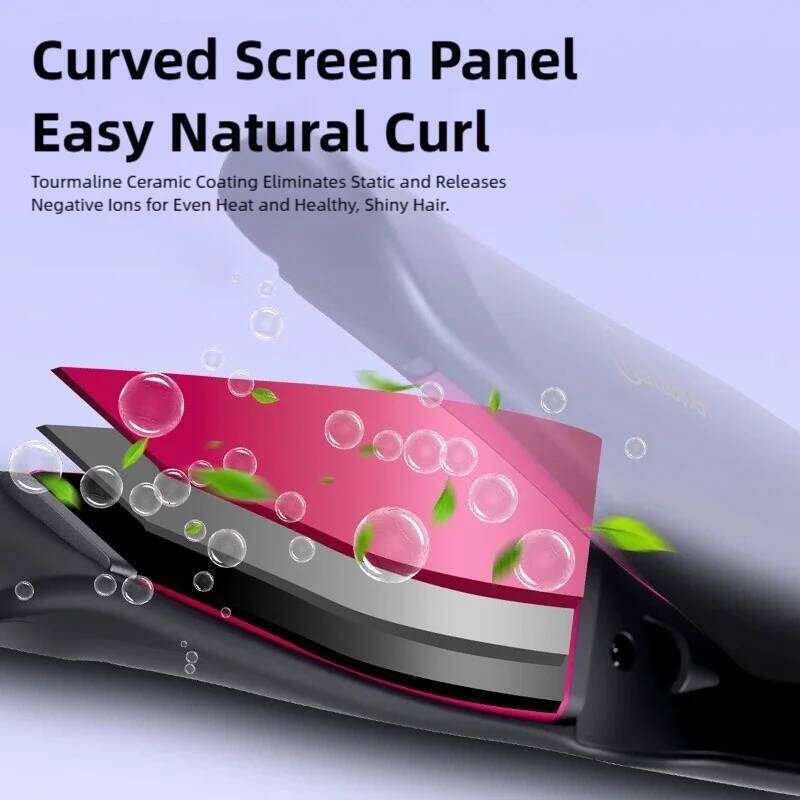 TINSOL New 2-in-1 & Straightener Multi-Function Hair Styling Tool Dual-Purpose Curling and Straightening Iron 26Y0306