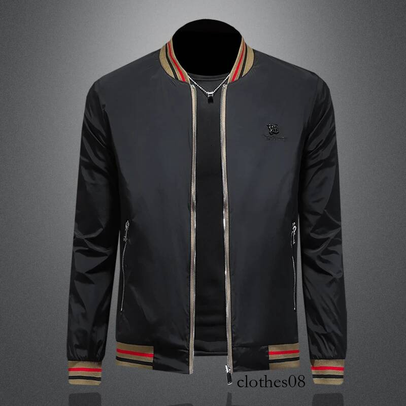 Double-Sided Wear Baseball Collar Jaet Men's Casual Top 2025 Autumn Faion Slim Fit Youthful Embroidery Outerwear