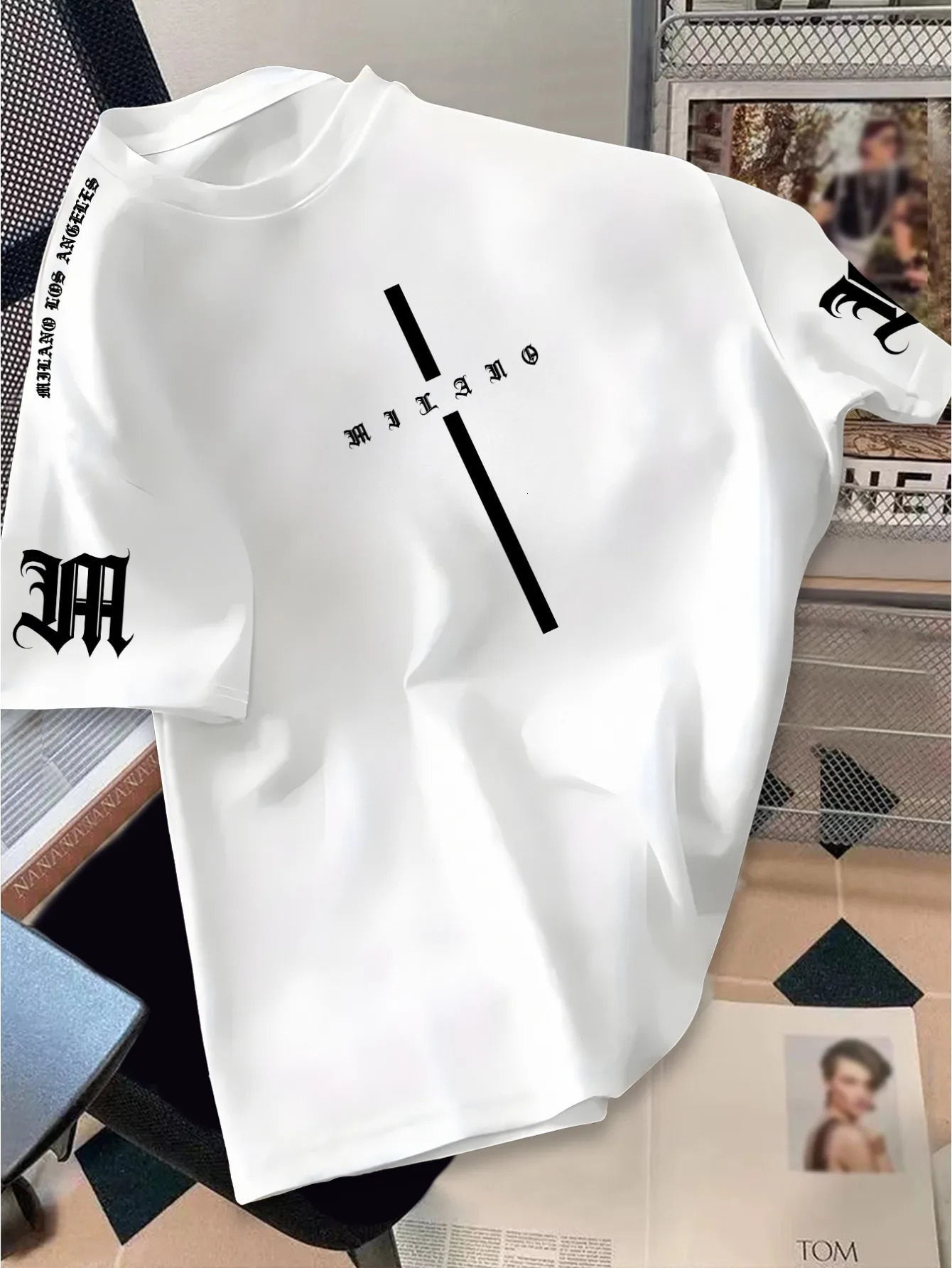 Summer Style EuropeanAmerican Men Tshirt Minimalist n Suitable Daily Outdoor Sports Wear 100 Pure Cotton Material 260302