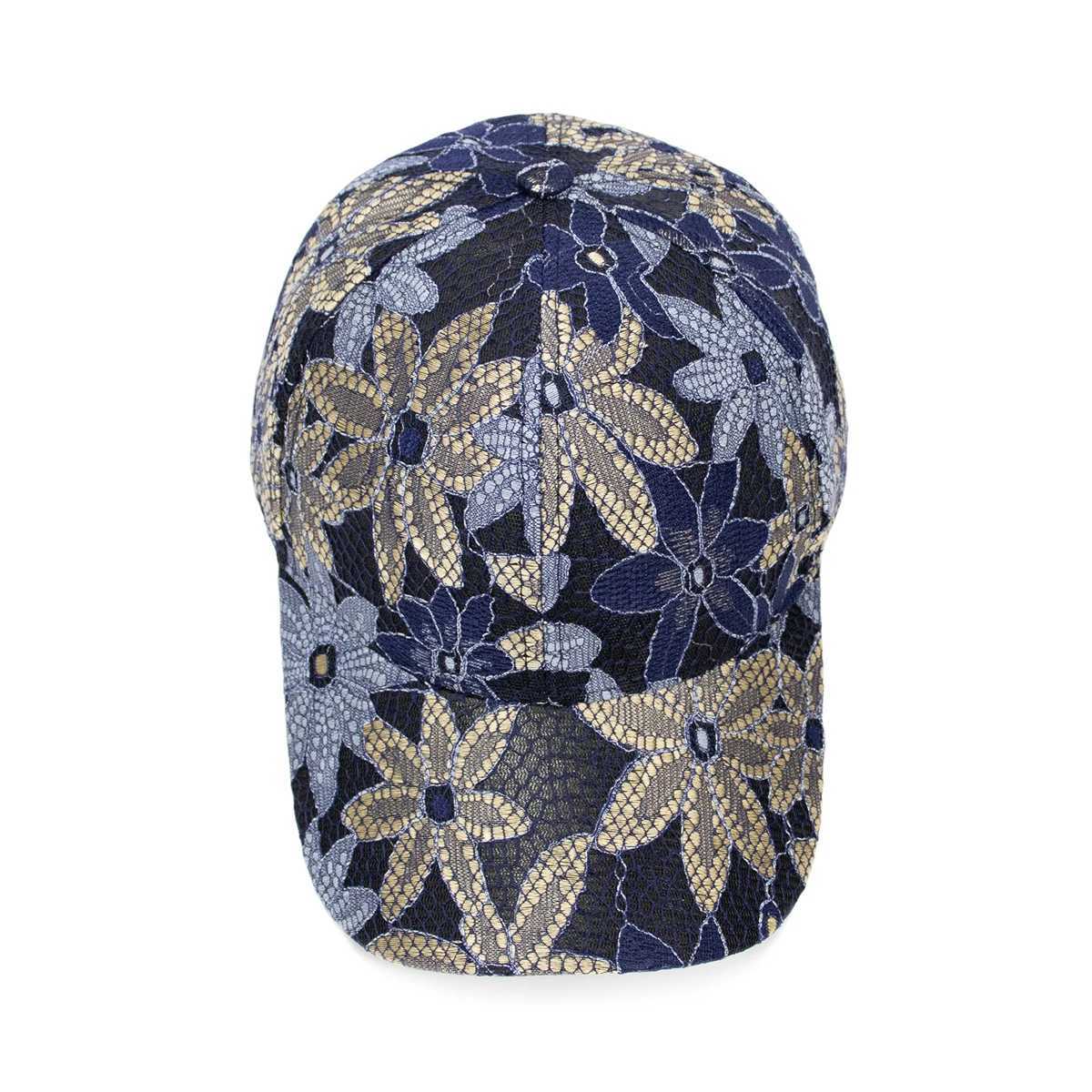 Fashion women lace flower baseball caps breathable elegant female hats spring summer autumn cap S260306