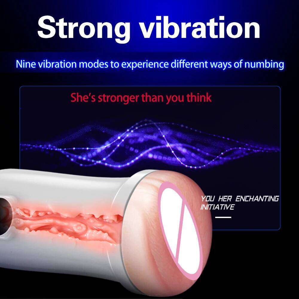 APP Automatic Sucking Male Masturbation Cup Vibration Heated Vagina Blowjob Masturbator Machines Sex Toys Adult Goods for Men W260305