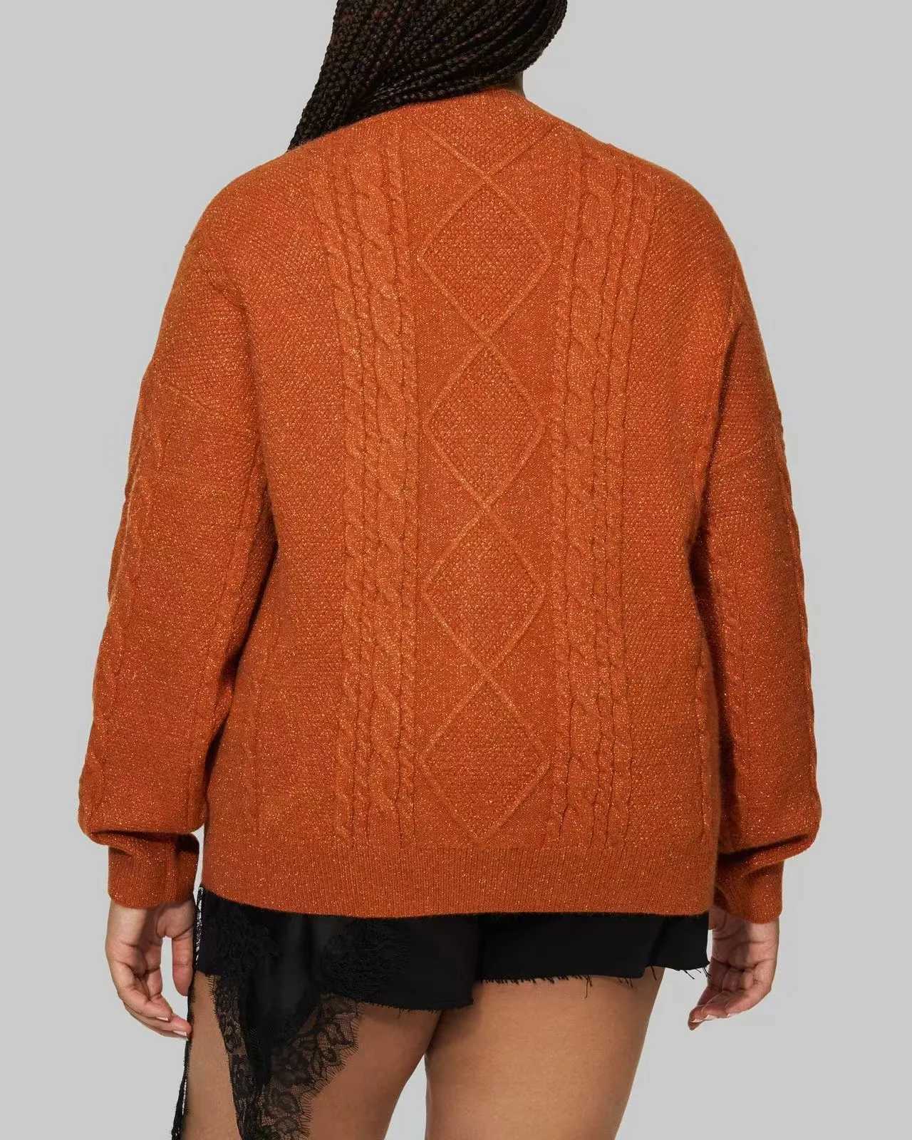 Vintage Embroidery Star Loose Sweaters Women Long Sleeve Single Breasted Oversize Knitted Cardigans TS Casual Jacket Coats M260306