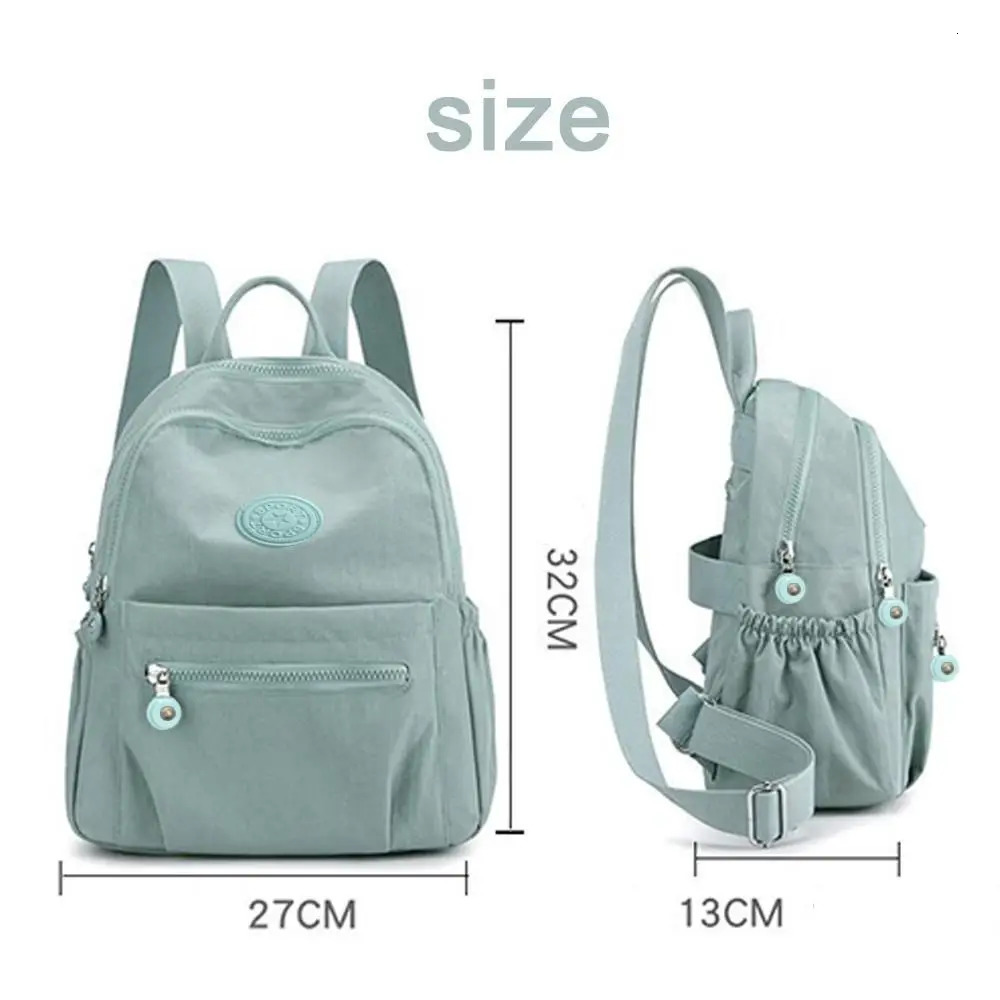 Casual Large Capacity Shoulder Bag Student Waterproof Lightweight Mini Rucksack Wear-resistant Small Backpack Travel260228