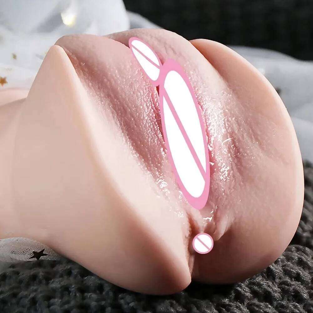 4D Realistic Silicone TPE Artificial Vagina, Pocket Cat, Real Butter, Male Oral Sex Toy, Adult Masturbation Aircraft Cup W260305