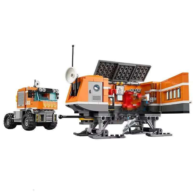 Compatible MOC Sets City Series Building Blocks Arctic Outpost Car Children's Toys Assembling Gift 60035 Z260306