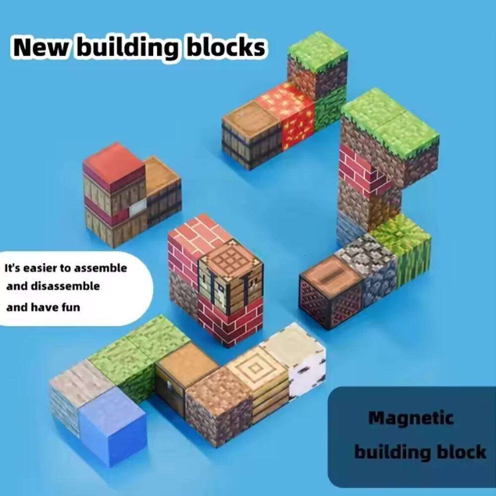 297 Magnetic DIY random plastic stacked creative shape educational structure station toy building blocks Z260305