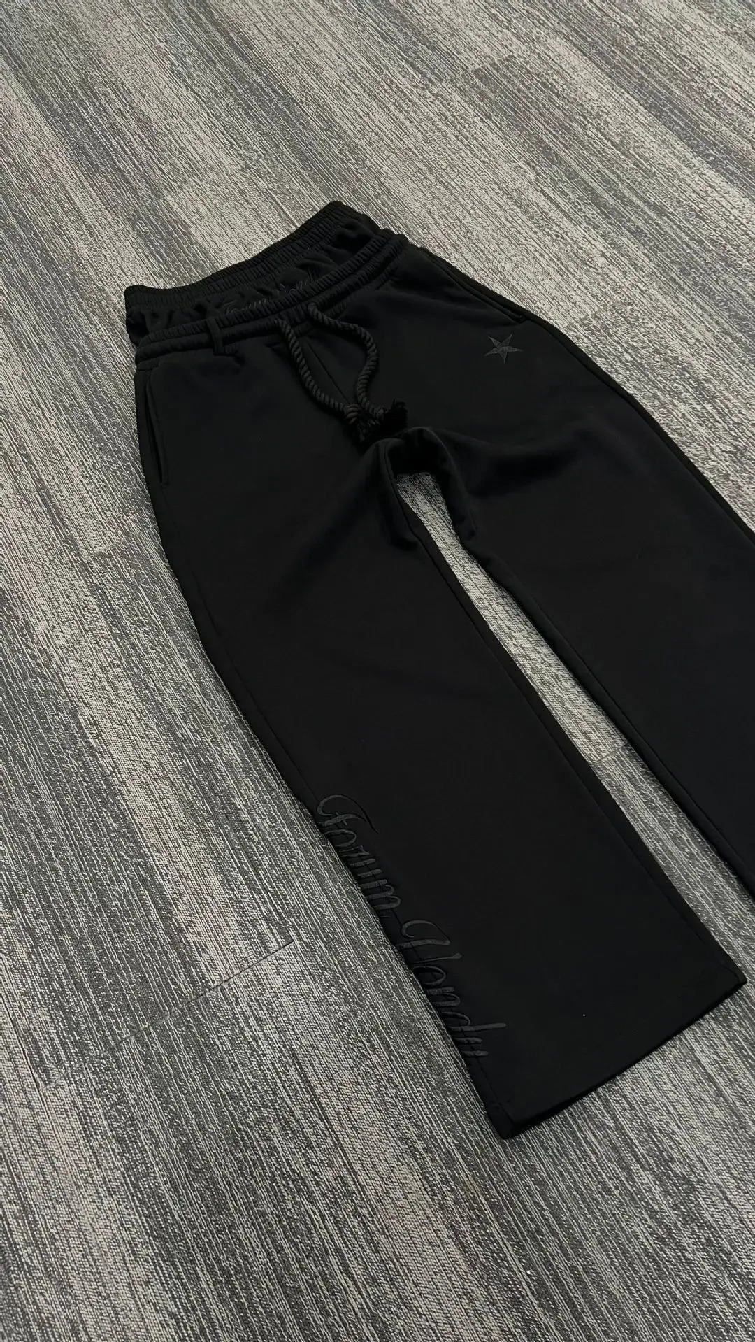 Harajuku Loose Double Waisted Sweatpants Y2K American Solid Color Letter Embroidery Casual Pants Hip Hop Drawstring Waist Jogger 260304