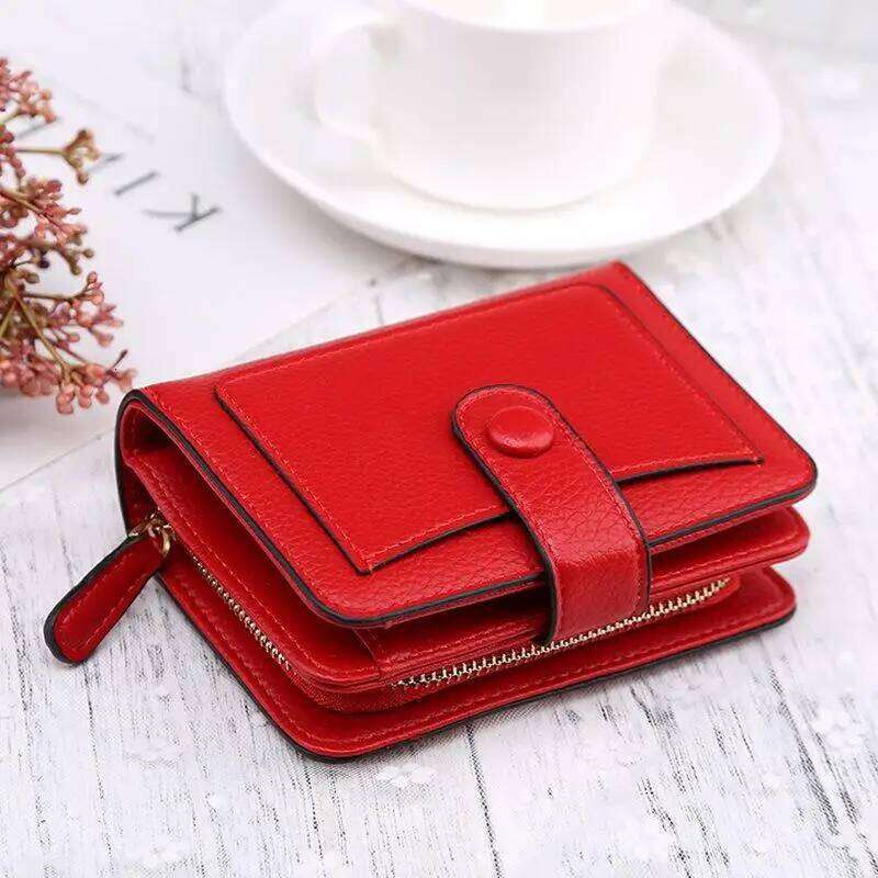 Women Wallets Cartera Small wallet Coin Purse Short zipper Hasp Wallet Fashion Female Leather Money Bag C260304