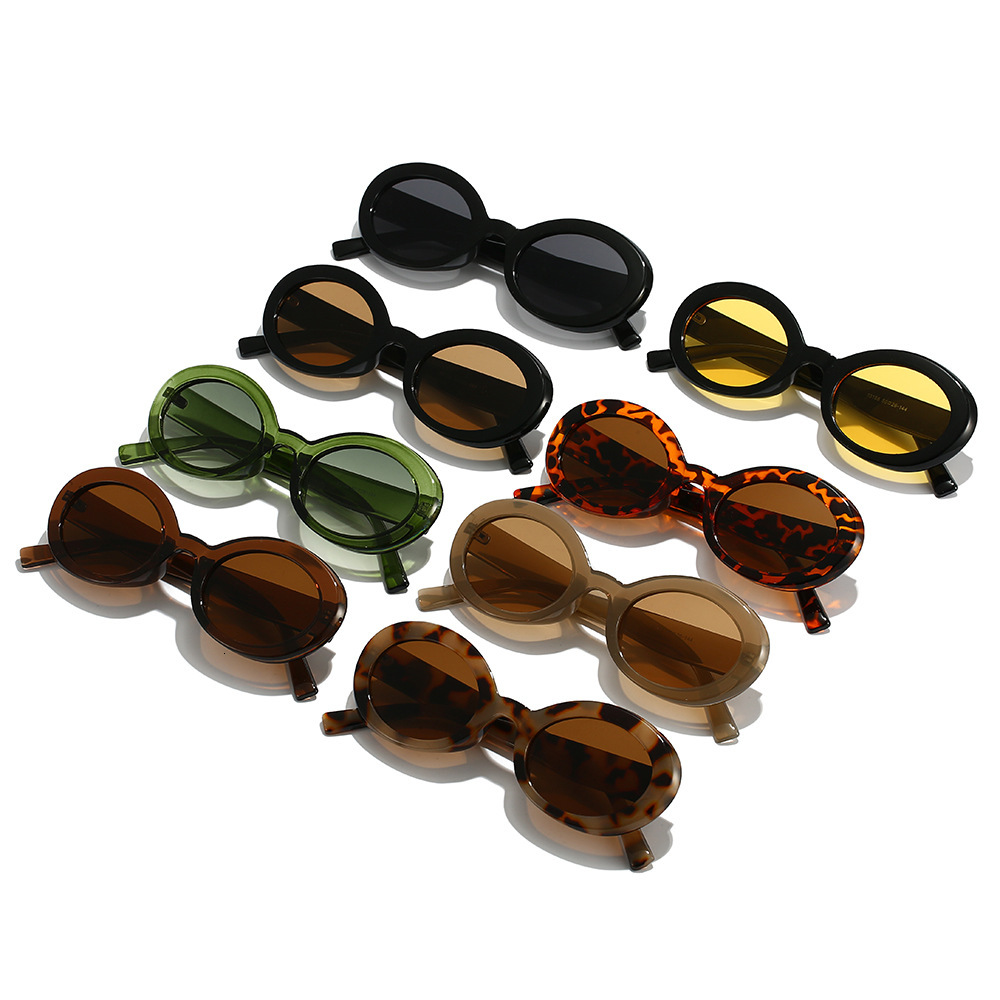 European and American Oval Cool Square New Style Personality Retro Fashion UV Protection High-end Sunglasses