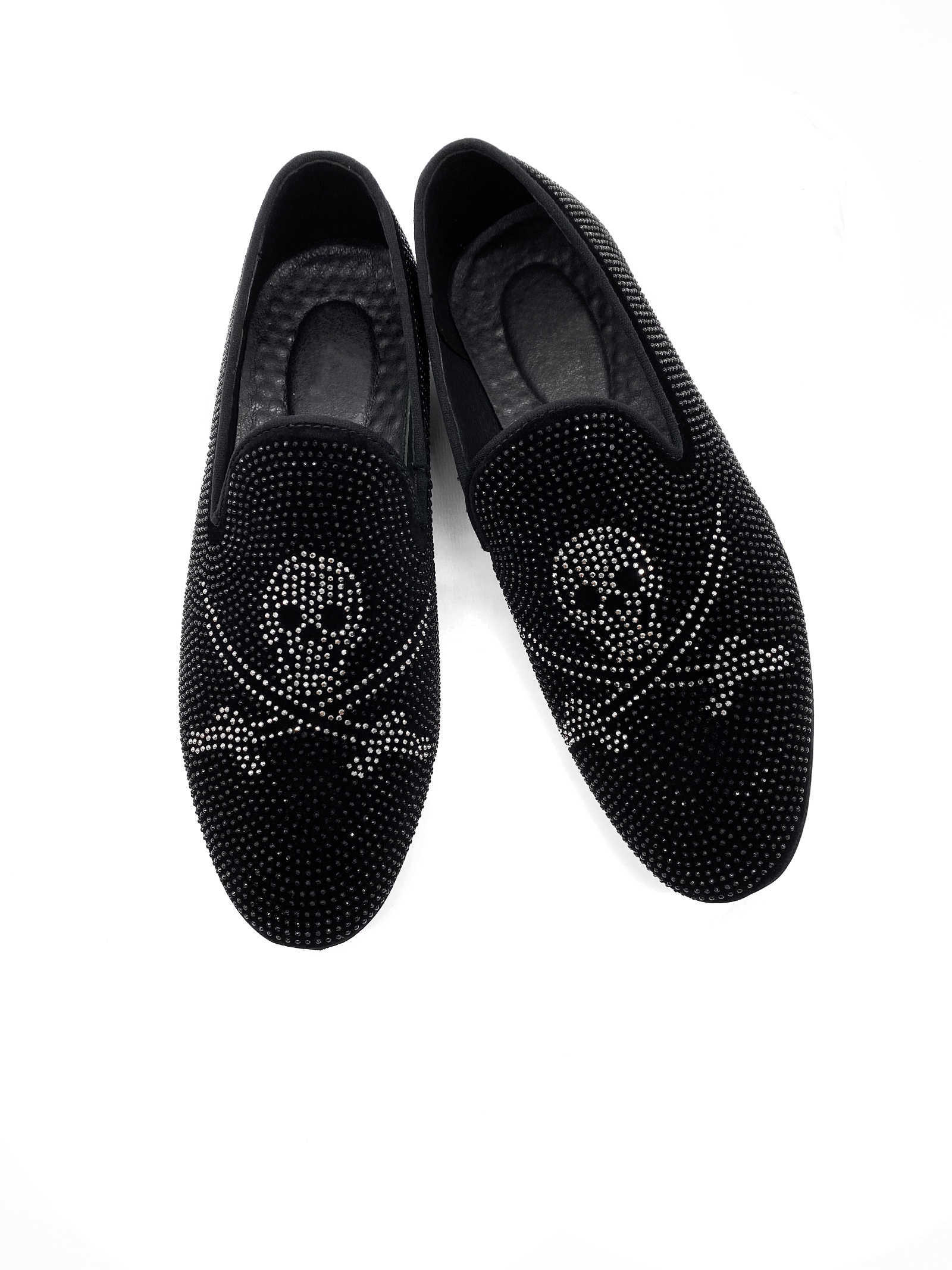 NXY Brand Loafers Shoes Diamond Flat Bottom Classic Black With Diamonds Comfortable Slipper Flip Flops Luxury Sparkling With Diamonds Shoes