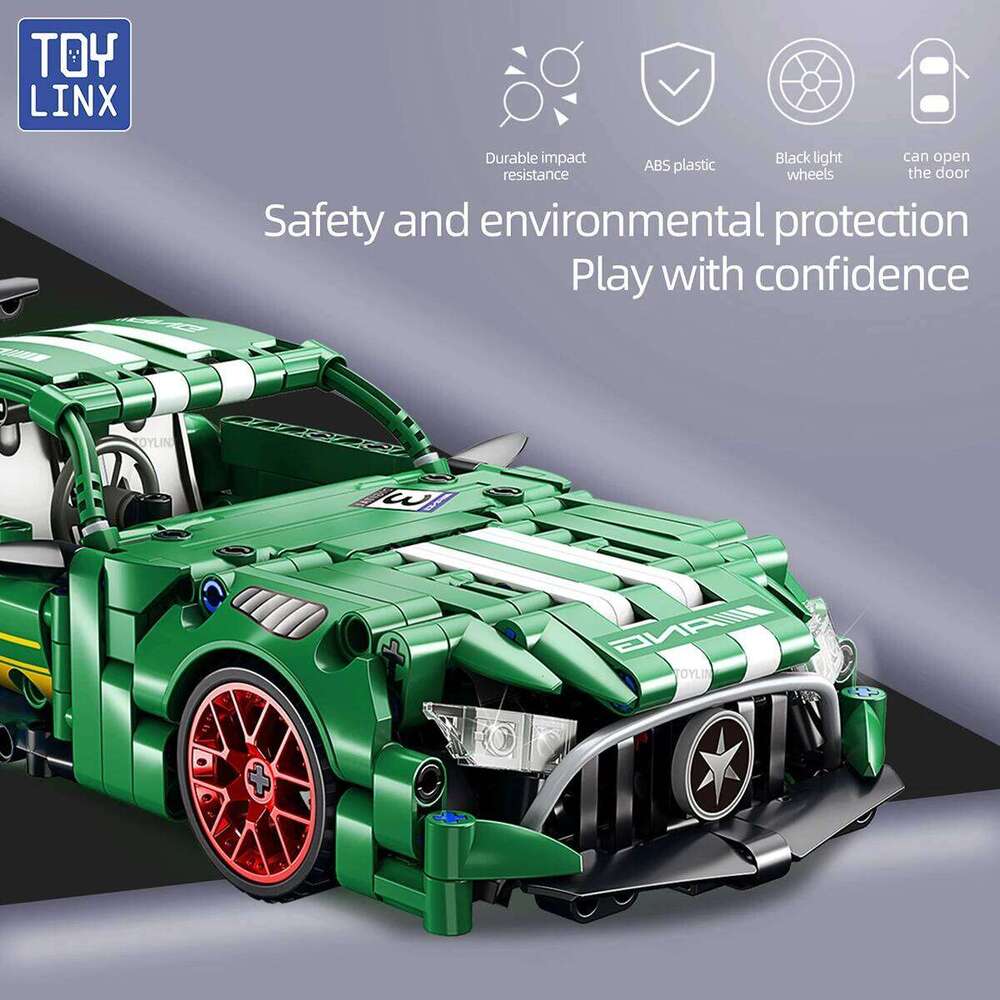 TOYLINX 456PCS Technical Super Racing Building Blocks Model Vehicles Pull Back Car for Boys Bricks Toys Christmas Gifts Z260305