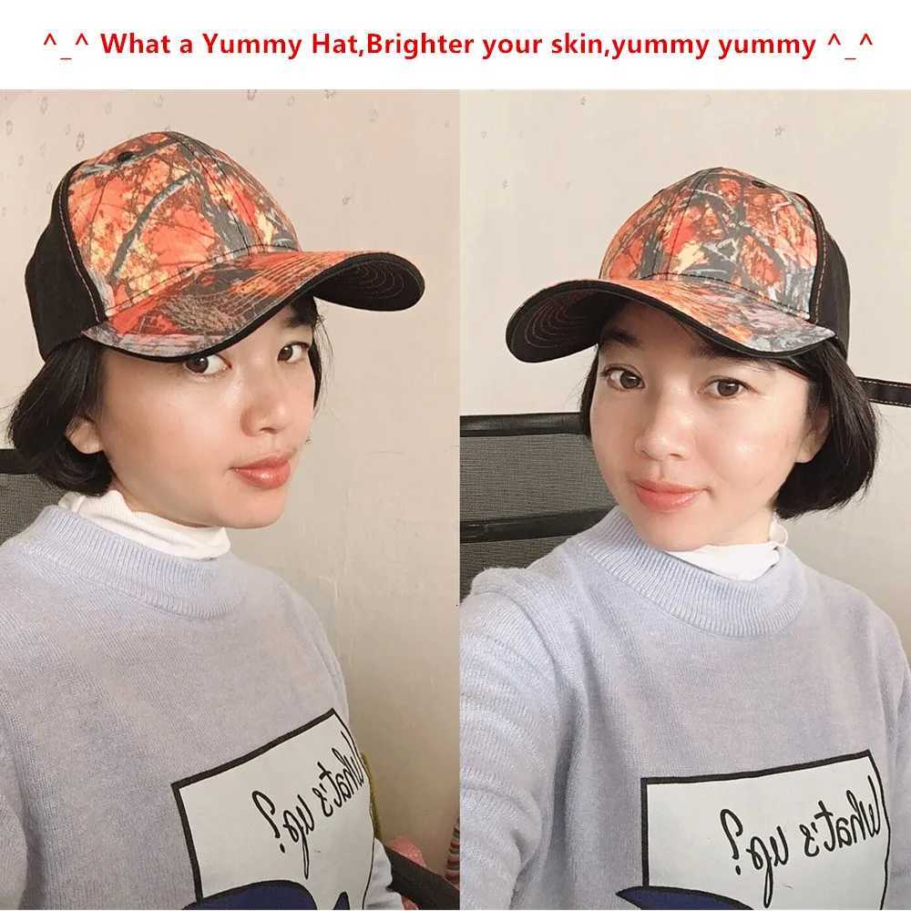 Outdoor Waterproof Bionic Camouflage Hunting Hat Sunshade Reed Bulrush Camo Fishing Hat Breathable Hiking Peaked Cap Cotton Hat S260306