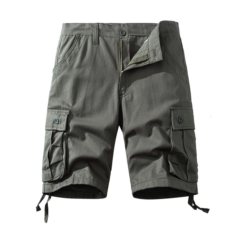 Mens Cotton Shorts Cargo Knee Pants Tactical Casual Sports Shorts Man Hiking Fishing Y2K Clothes 260306