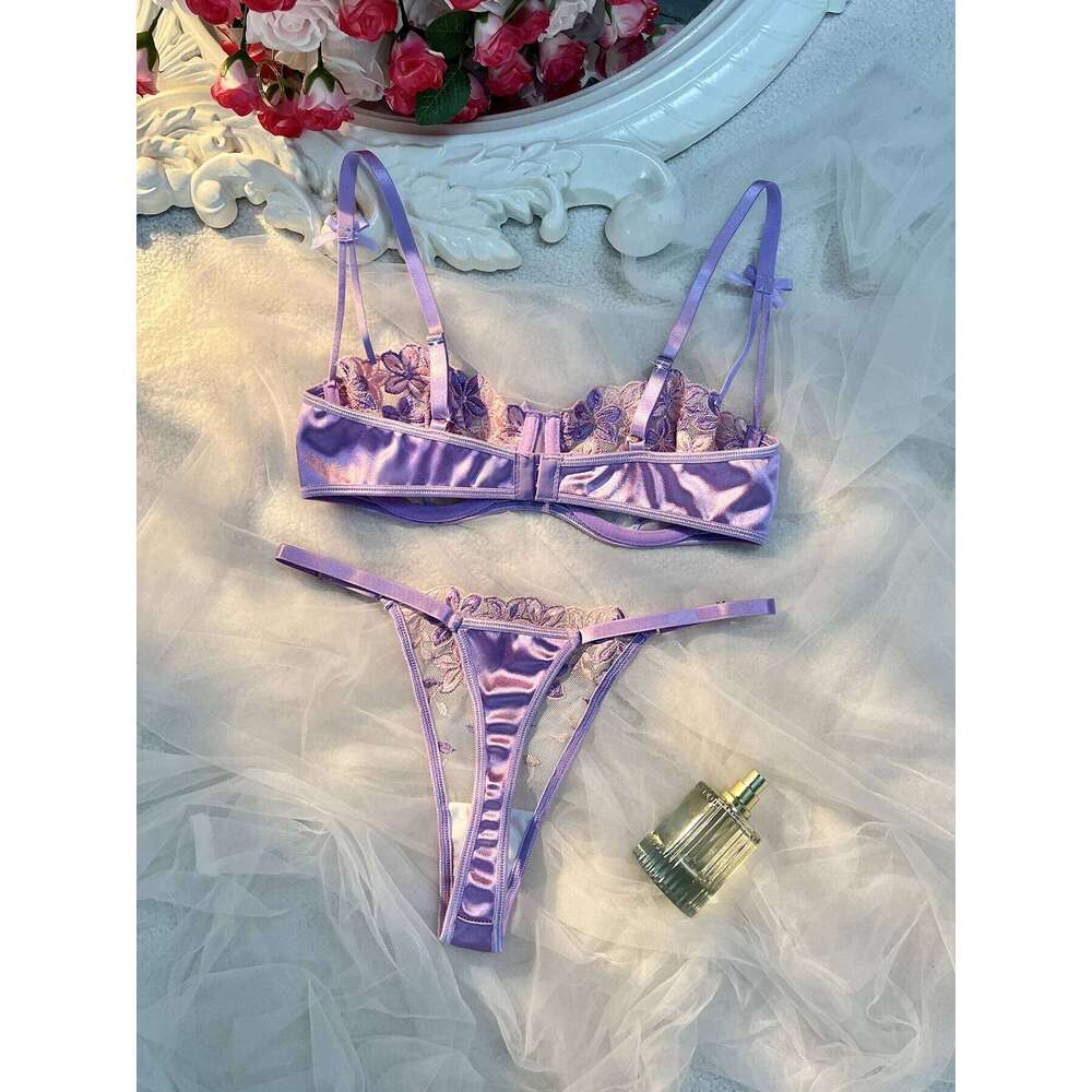 Valentine's Eve Light Purple Danube Group Ladies Sexy Lingerie Bra Women's Suit - the Temptation of a Seductive Night