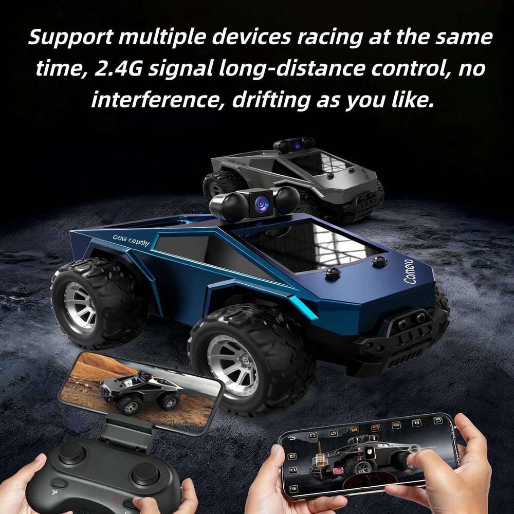 FPV RC Adults Children with Adjustable Camera 2.4GHz HD Live Video Remote Control Off Road Monster Truck for Beginners C260305