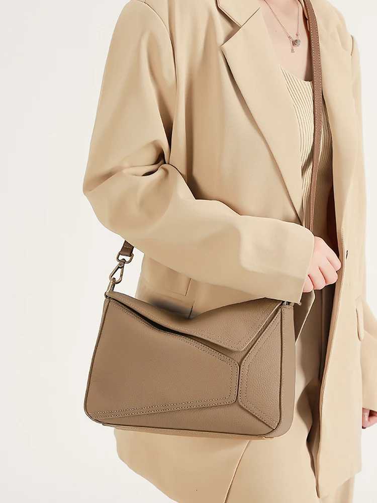 Women Cow Genuine Leather Portable Shoulder Bag Female Soft Cowhide Crossbody Bags Ladies Fashion Designer Handbags H260306