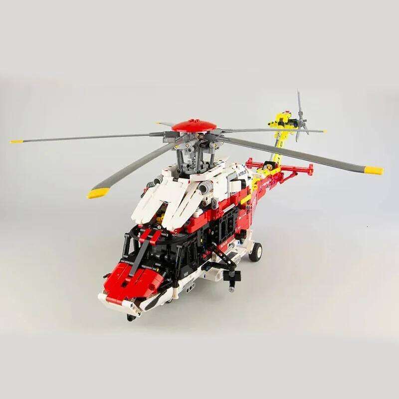 2001PCS Airbus H175 Rescue Technical Helicopter Building Blocks with Motor Set MOC Construction Bricks Toys Gift For Adult Z260305