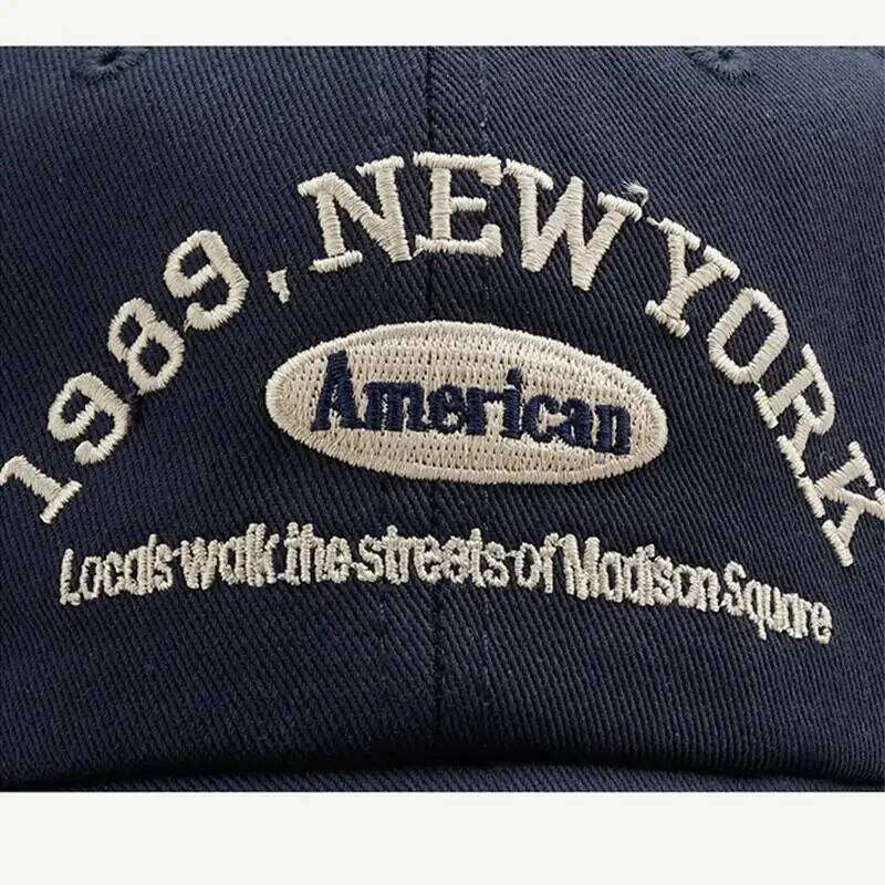 1989 Embroidery Soft Top Baseball Cap Women Sports Hat Man Unisex Y260304