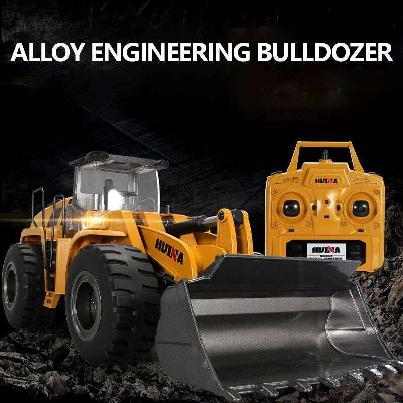 HUINA 1583 1:14 22-Way Semi-Alloy Remote Control Loader And Unloader Engineering Vehicle Bulldozer Forklift Toy C260305