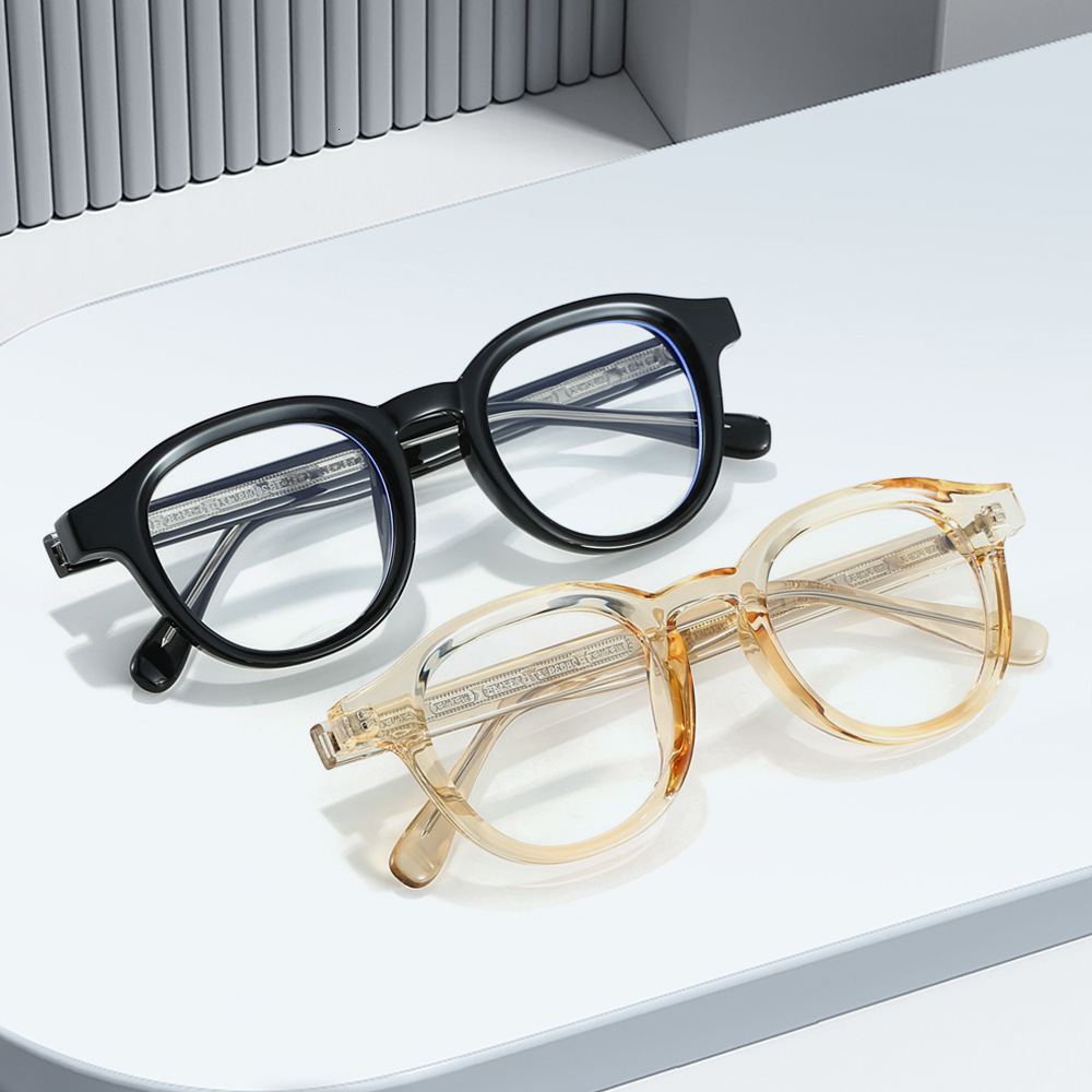 New 25TR90 frame pin anti-blue light flat glasses for men and women, fashionable, retro, cute, street style, outdoor eyewear