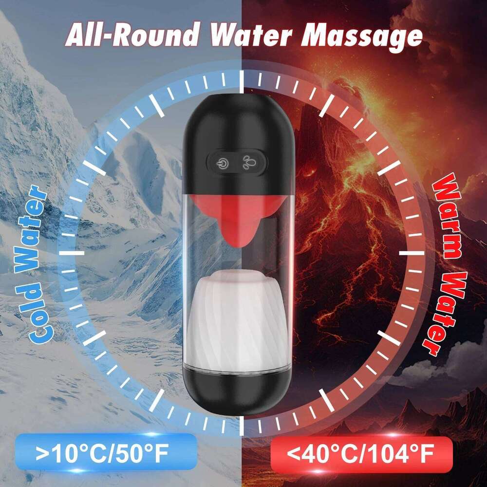 2025 Automatic Male Masturbation Cup Licking Blowjob Masturbator with 9 Powerful Modes Pocket Pussy Sex Toys for Men W260305