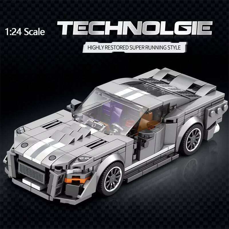 476PCS Sports Building Blocks City Speed Classic Vehicle Series 1:24 Scale Car Model Kids DIY Educational Toys Holiday Gifts Z260305