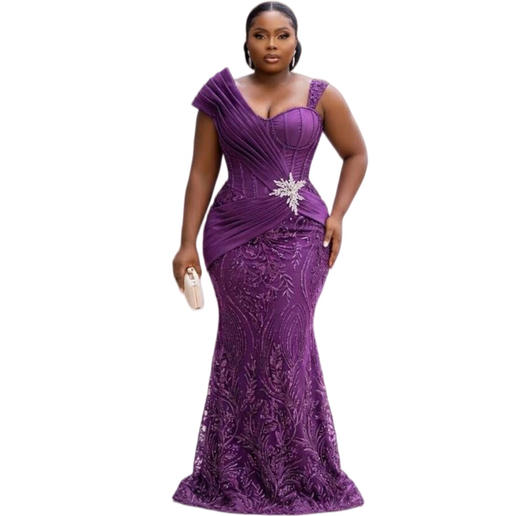 2026 plus size purple mermaid mother of bride dresses spaghetti crystals lace evening party mamas dress vintage 50s birthday wedding guest groom mothe