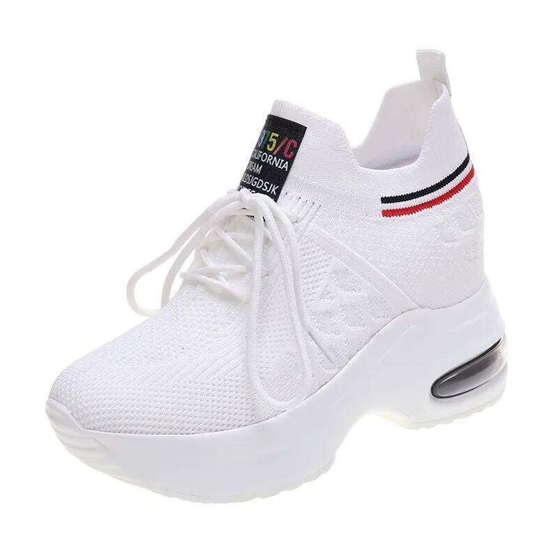 Womens PU Fabric Retro Lace-Up Sneakers Women's Heels Summer Autumn Fashion Designer Tennis Female Breathable Shoes