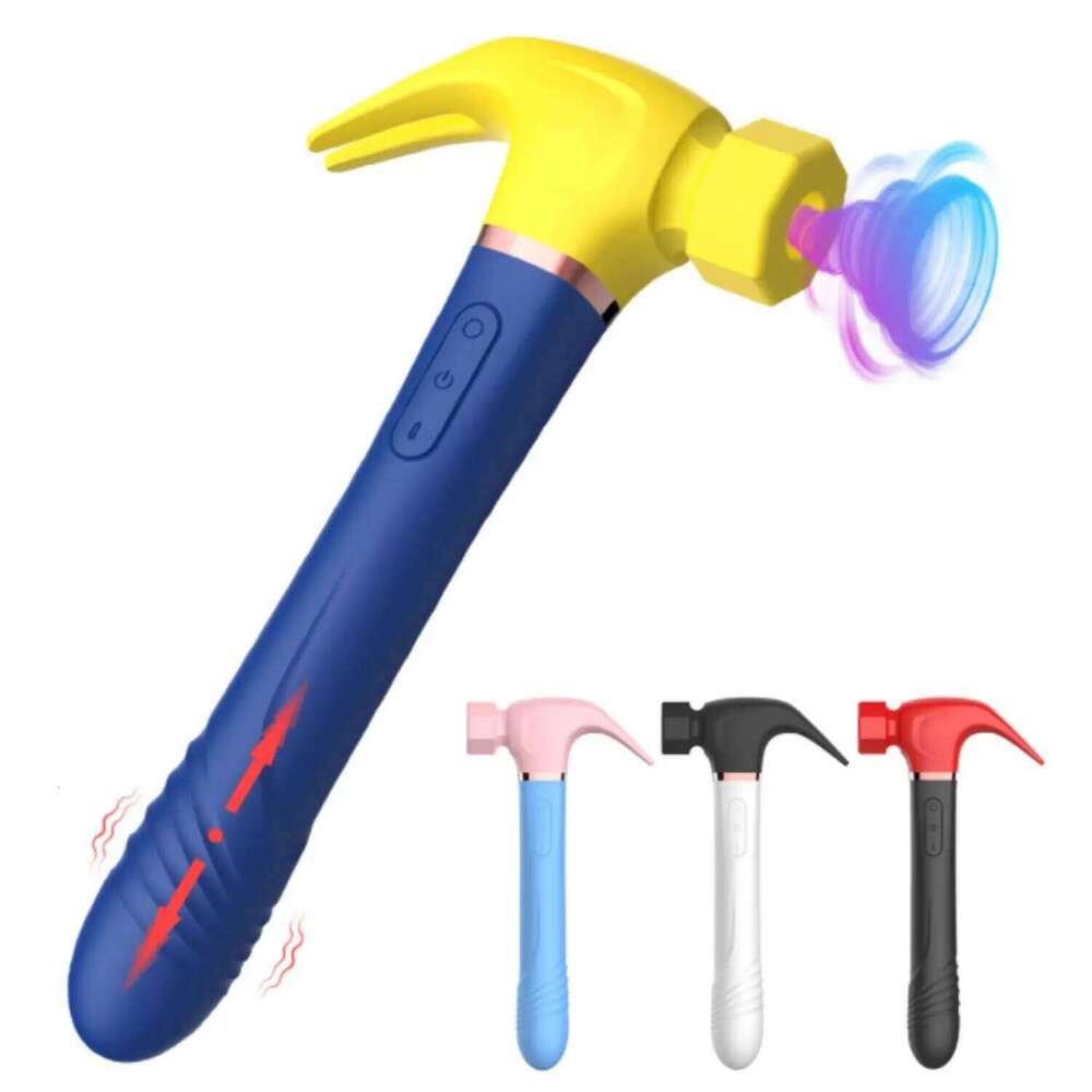 Multifunctional Hammer Vibrator G Spot Stimulation Sex Machine Waterproof Nipple Clitoris Sucking Female Masturbator Rechargable W260305