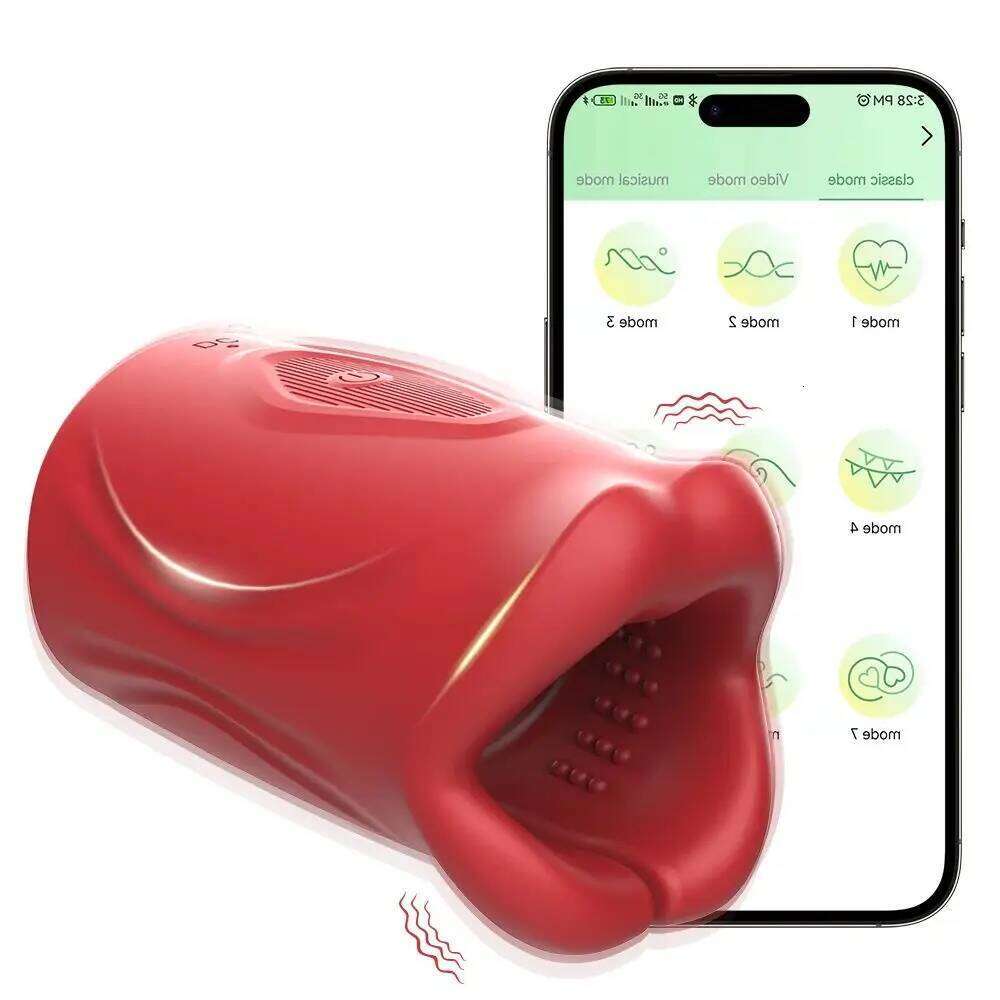 APP Control Automatic Male Mastubator Vibration Oral Masturbation Cup Blowjob Pocket Pussy Vagina Adult Sex Toys for Man W260305